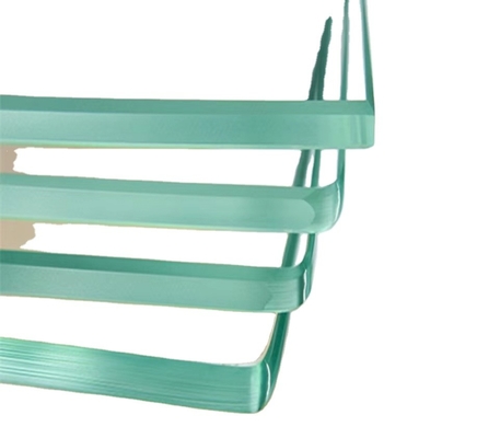 6mm 8mm Ultra claro Argón bajo E vidrio flotante laminado templado para balcón baño