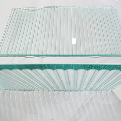 Vidrio flotante transparente templado y teñido decorativo con barras estrechas de 2 mm para la construcción