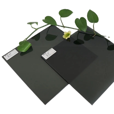 Euro gris oscuro gris flotante de vidrio tintado reflectante flotante de vidrio negro precio de fábrica proveedor fabricante 4mm 5mm 5.5mm 6m