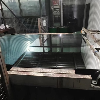Espejo de tamaño personalizado con marco de aluminio de plata