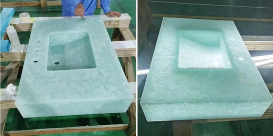 Técnica de vidrio de jade de borde plano de patrón Reflectividad 8.0%